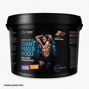 фото ТРИАВ Giant Mass 4000 35% Whey Concentrate + Creatine + Glutamine 4500 г