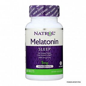 фото NATROL Melatonin 5 mg 60 таб