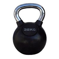 PROFI-FIT Гиря обрезиненная с хромированной ручкой 32 кг