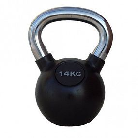 PROFI-FIT Гиря обрезиненная с хромированной ручкой 14 кг