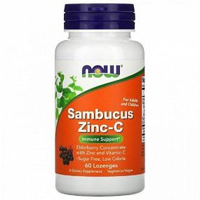 фото NOW SAMBUCUS ZINC-C 60 капс фото NOW SAMBUCUS ZINC-C 60 капс
