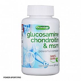 фото QUAMTRAX Glucosamine Chondroitine & MSM 90 таб