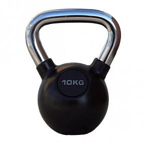 PROFI-FIT Гиря обрезиненная с хромированной ручкой 10 кг