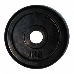 PROFI-FIT Диск Ф26 обрезиненный черный CLASSIC  1 кг