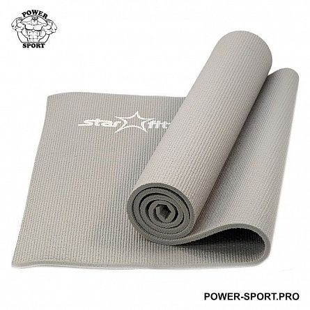 STARFIT FM-101-1,0 PVC Коврик для йоги 1,0 см, серый