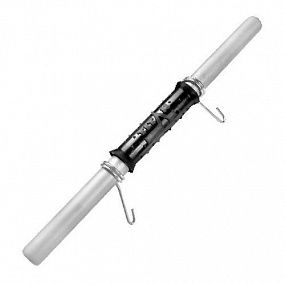 TITAN Гриф гантельный В-25 мм с обрезиненной ручкой  длина 45 см, гладкая втулка, замок-пружина