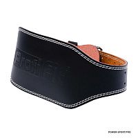 PROFI-FIT Пояс тяжелоатлетический c подкладкой 15 см, черный, кожа