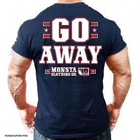MONSTA M-TEE-335-NY Футболка "GO AWAY NAVY" MONSTA M-TEE-335-NY Футболка "GO AWAY NAVY"