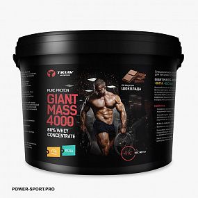 фото ТРИАВ Giant Mass 4000 80% Whey Concentrate + Vita formula + BCAA 4000 г