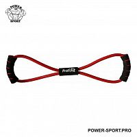PROFI-FIT Эспандер трубчатый «восьмерка» красный, сопротивление сильное 7,5 кг