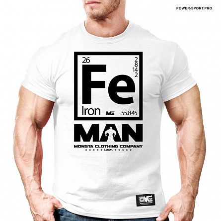 MONSTA M-TEE-328-WT Футболка "IRON ELEMENT WHITE" 