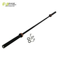 PROFI-FIT Гриф олимпийский Ф50 до 500 кг, BLACK, хват 28 мм, длина 220 см, черный, замки-пружины 