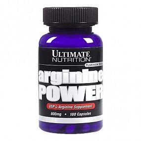 фото ULTIMATE NUTRITION Arginine Power 800 mg 100 к. фото ULTIMATE NUTRITION Arginine Power 800 mg 100 к.