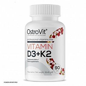 фото OSTROVIT Vitamin D3 + K2 90 tab