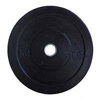 PROFI-FIT Диск Ф50 каучуковый черный  5 кг 