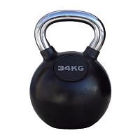 PROFI-FIT Гиря обрезиненная с хромированной ручкой 34 кг